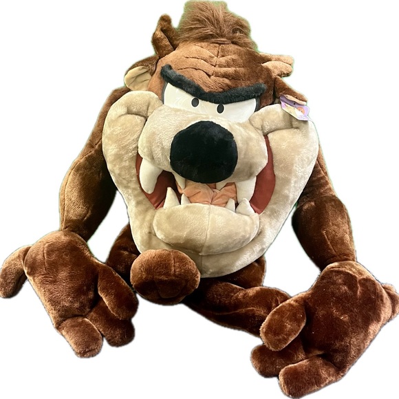 Tasmanian Devil Plush - 24” Tall Six Flags Looney Tunes Prize. Vintage, Rare. - Picture 2 of 15